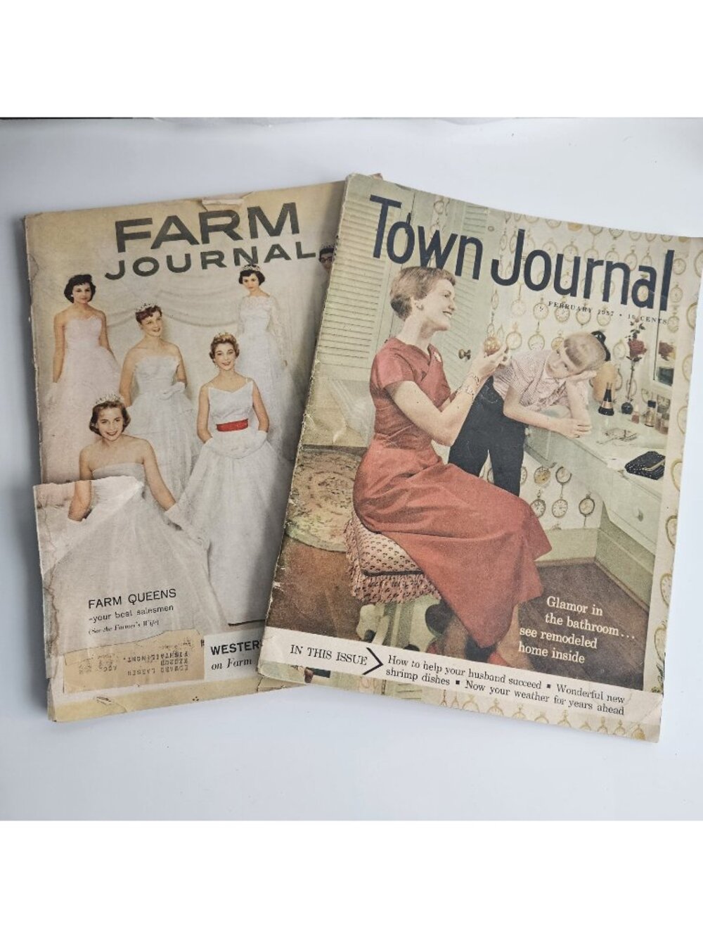 Vintage Magazines Lot Of 2 Farm Journal 1959 and Town Journal 1957